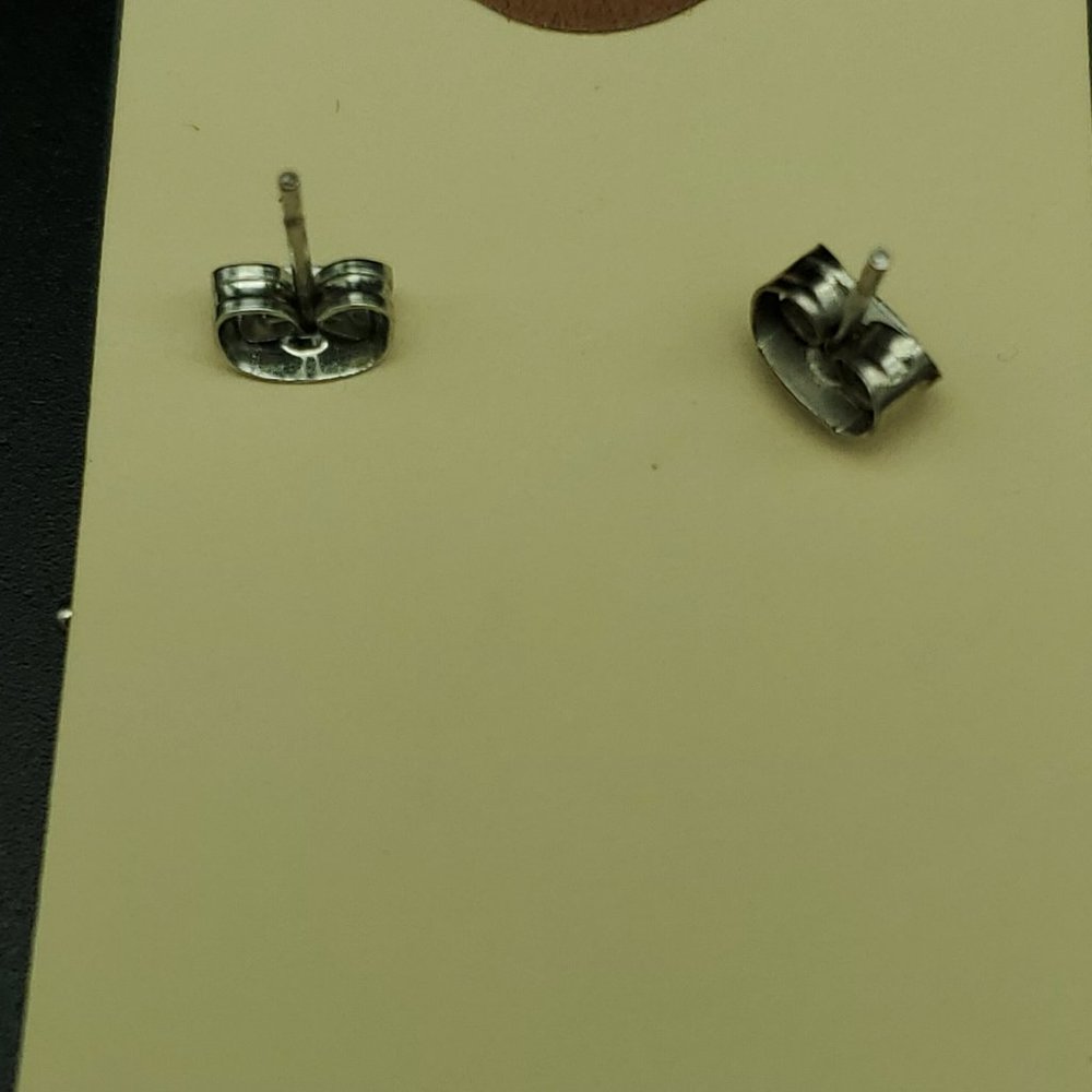 Enamel and Rhinstone Ladybug Earings Signed LP - Picture 5 of 6